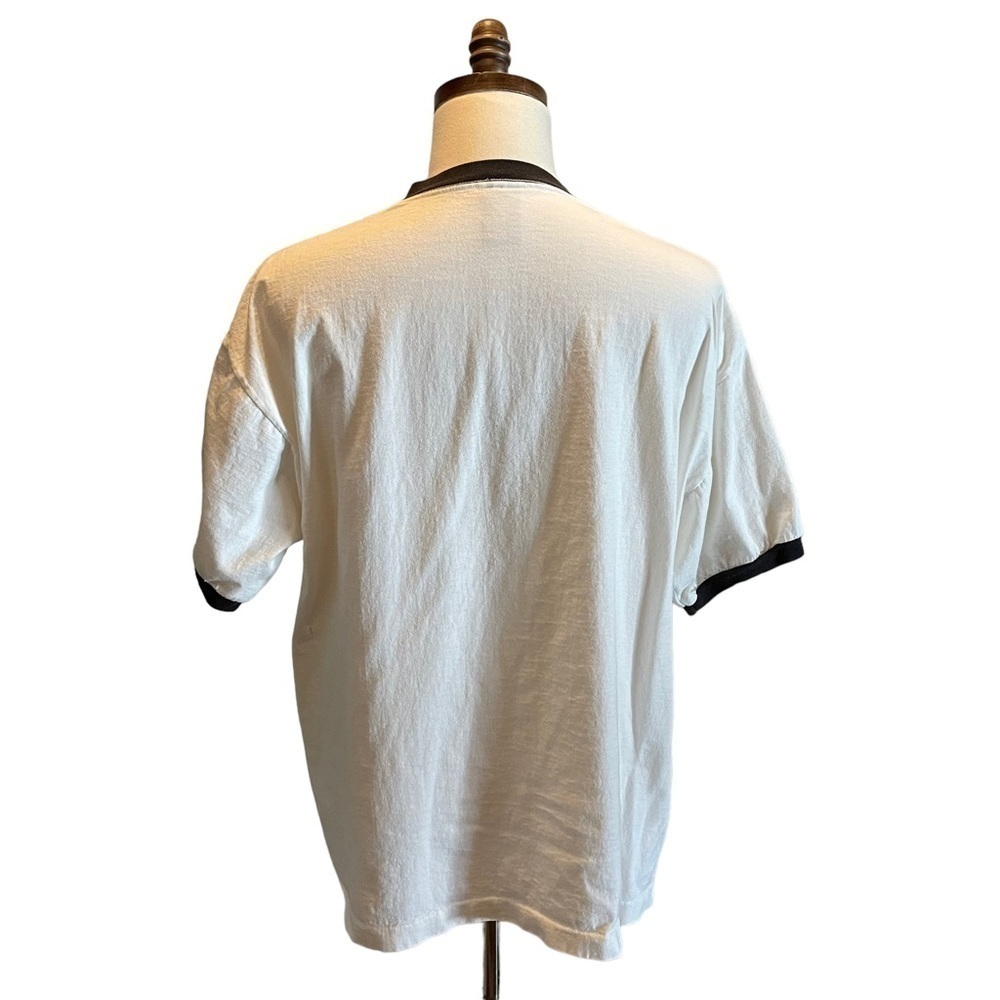 Vintage Warner Bros Daffy Duck shirt Ringer White 2XL Studio Store 1995 graphic - Picture 4 of 10
